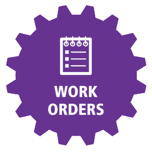 Purple Gear Titled Work Orders