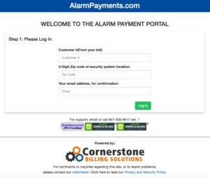 AlarmPayments Portal
